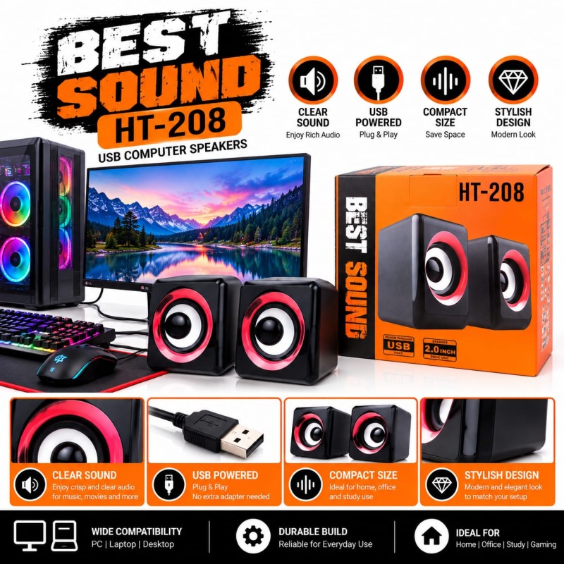 BEST SOUND – HT 208 SPEAKR - Photo 2