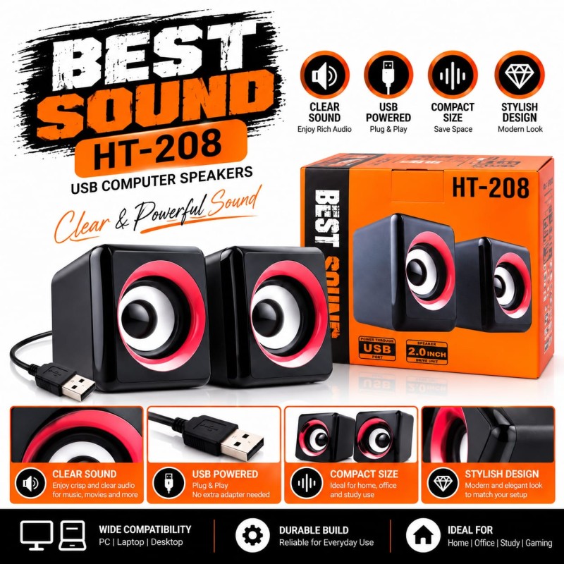 BEST SOUND – HT 208 SPEAKR